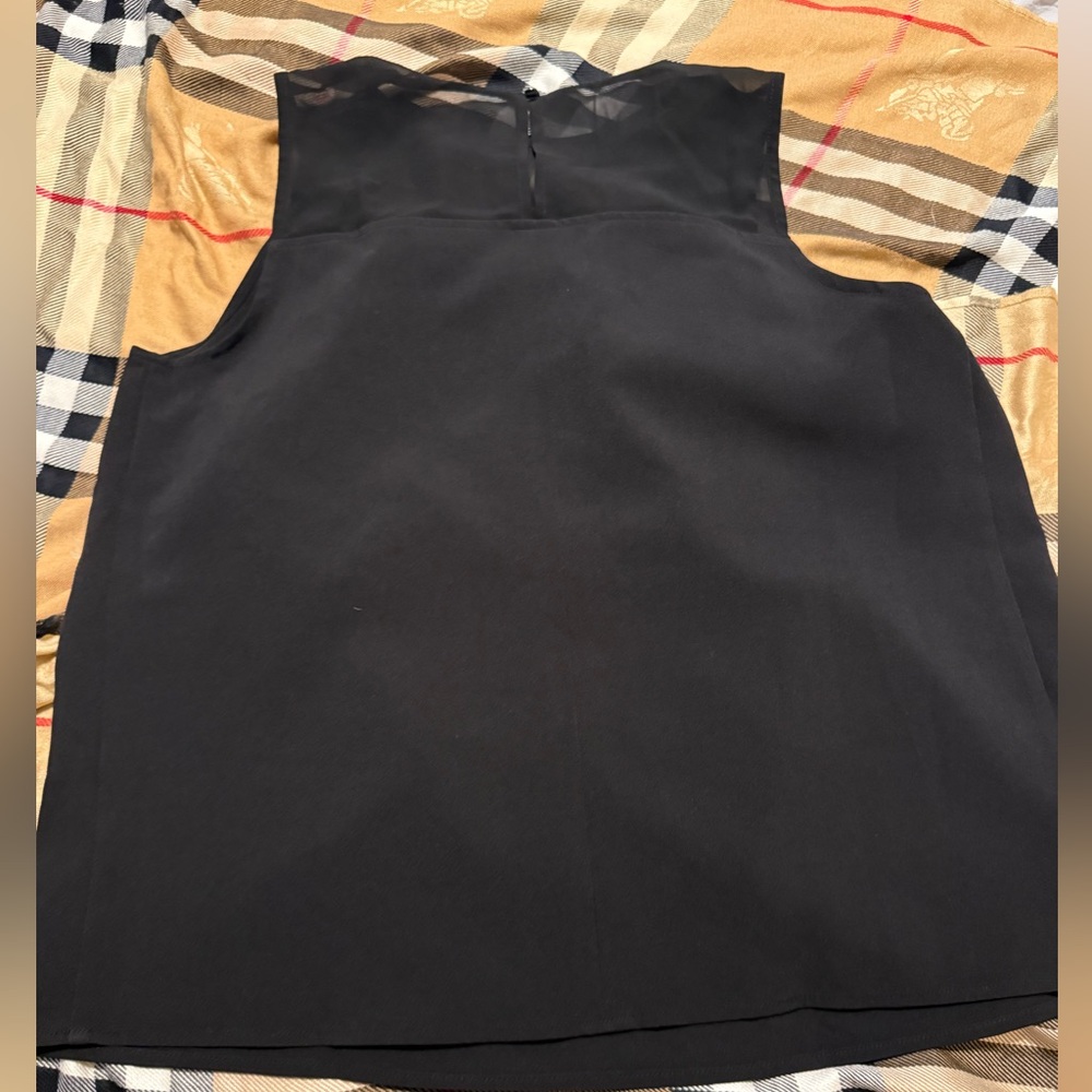 Halogen Black Sleeveless Blouse MP - Picture 3 of 5